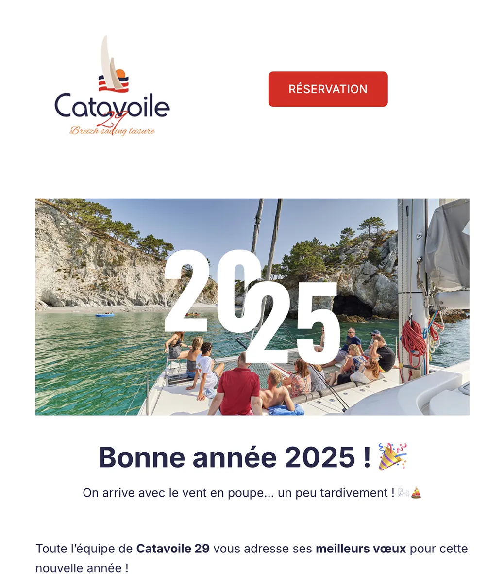 Newsletter Catavoile 29 - Réalisation Site Web & Com' - Création Site Web et Supports de communication - Bretagne
