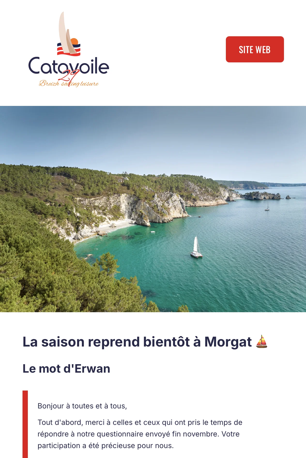 Newsletter Catavoile 29 Mars 2026